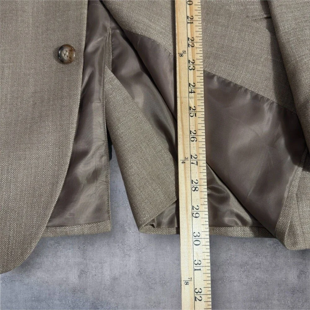 RALPH LAUREN Mens Blazer Sport Coat Two Button Suit Jacket Brown/Tan 43R